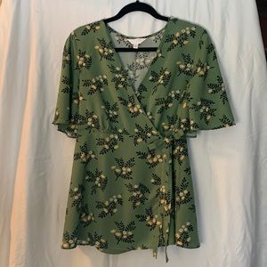 Lauren Conrad Maternity Wrap Around Blouse - Size Large